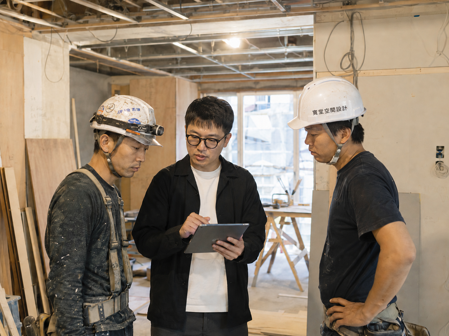 室內設計師與屋主討論費用結構與服務範圍